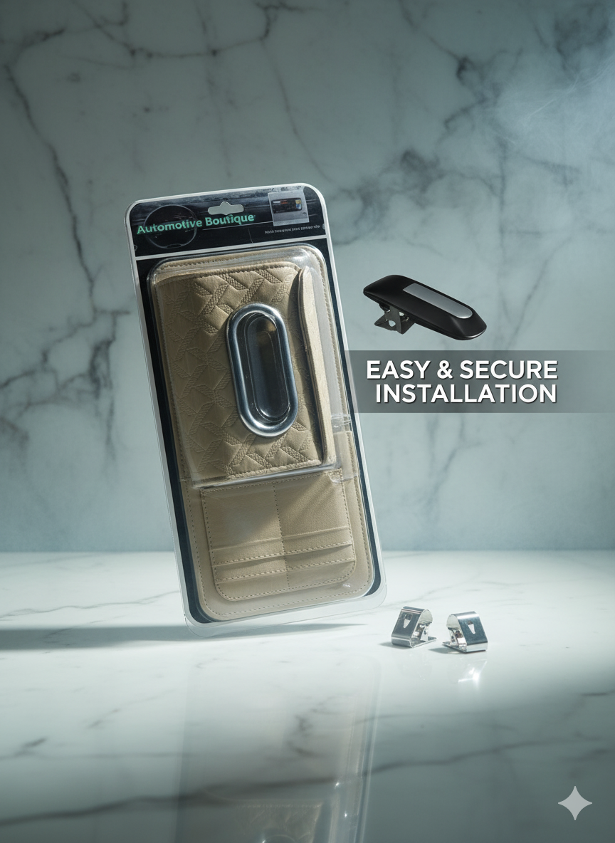 Automotive Boutique Multi-Functional Sun Visor Storage Clip - Image 3