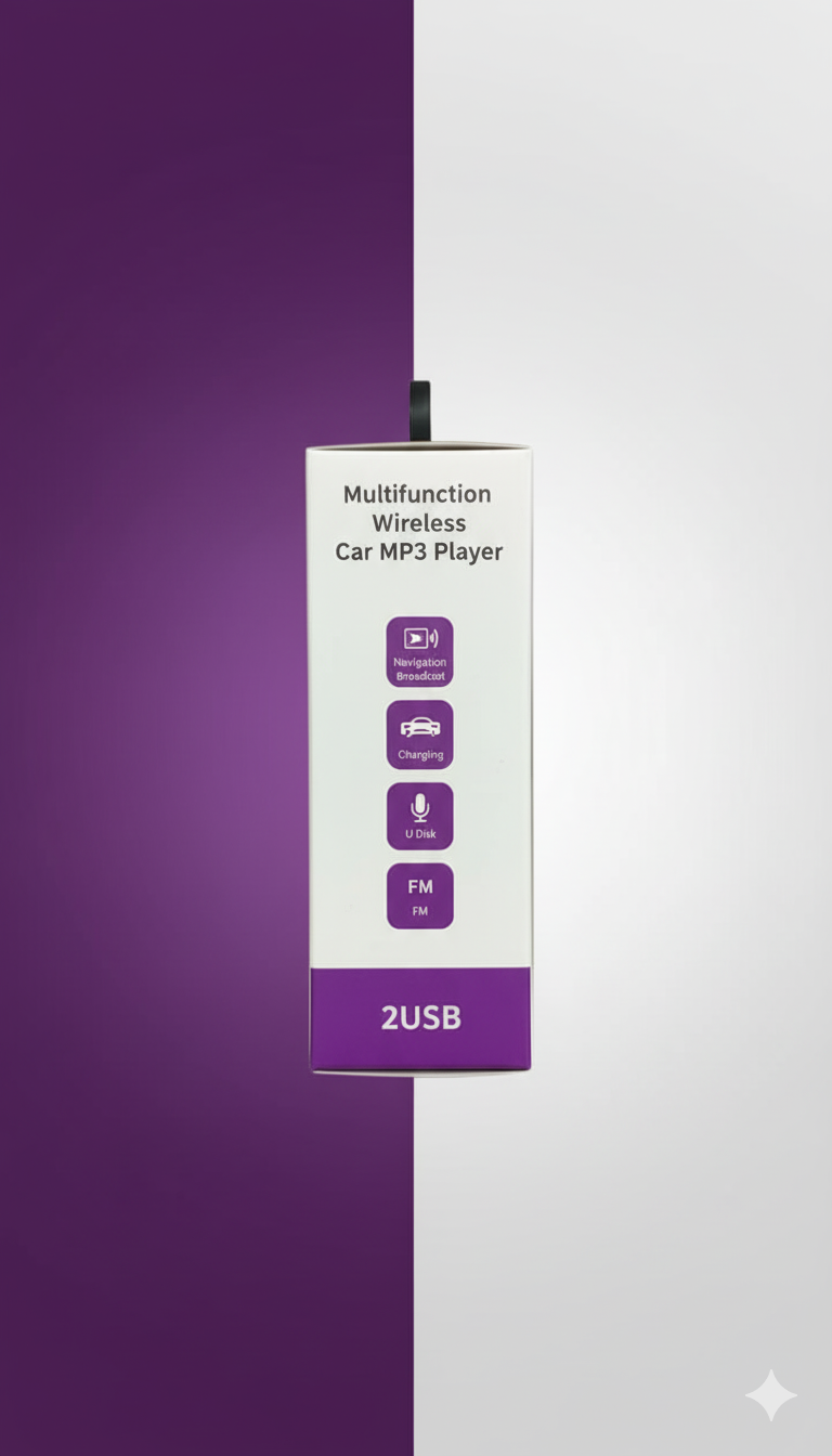 X-GOOD XP-5529 Multifunction Wireless Car MP3 Player & Charger - Image 2