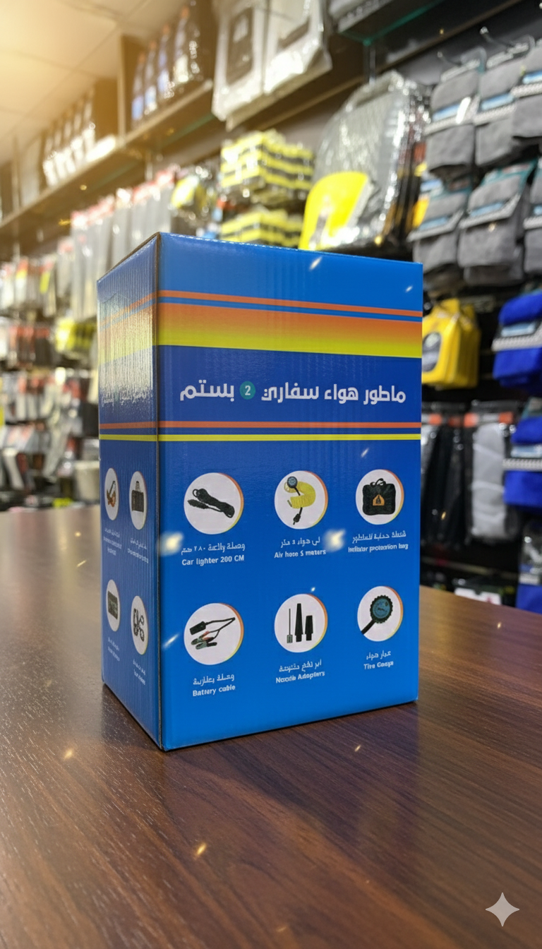 Safari Heavy-Duty Dual-Piston Air Compressor | 12V, 150 PSI - Image 2