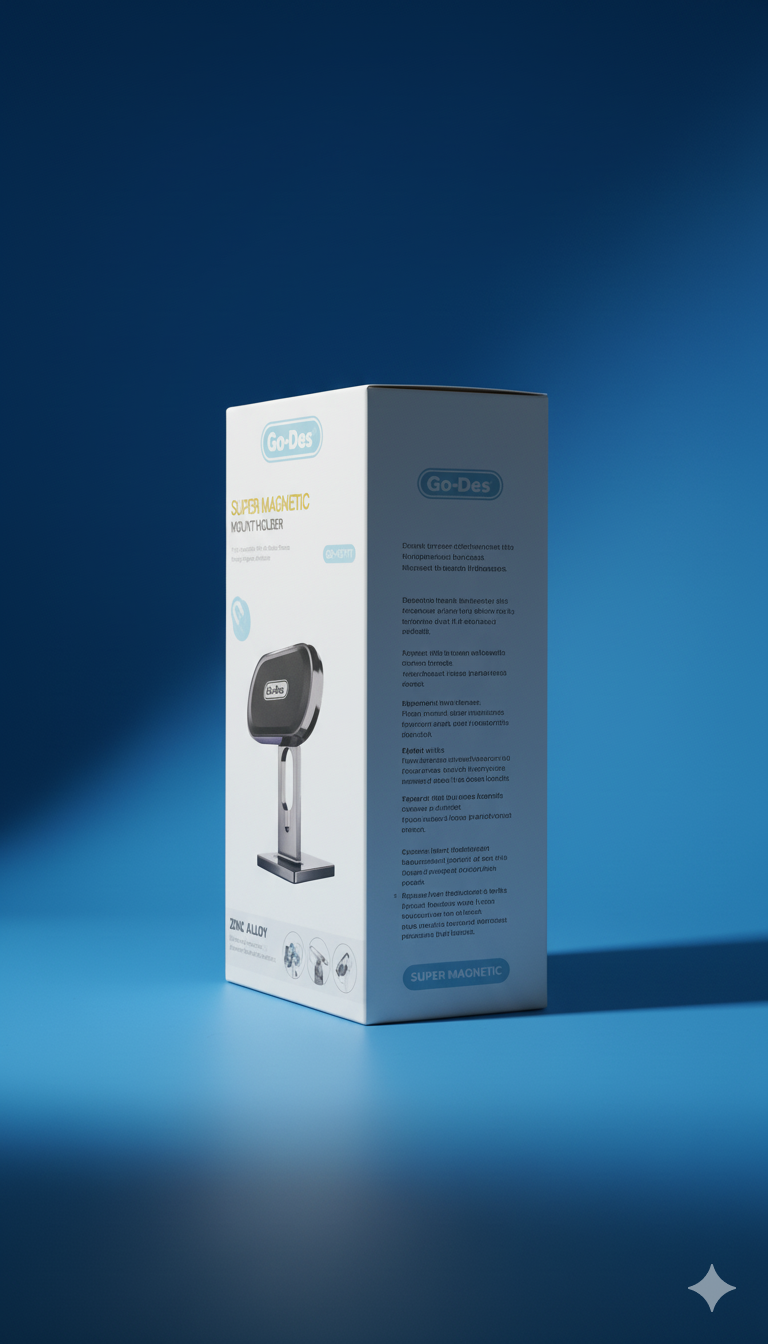 Go-Des GD-HD717 Zinc Alloy Super Magnetic Mount Holder - Image 2