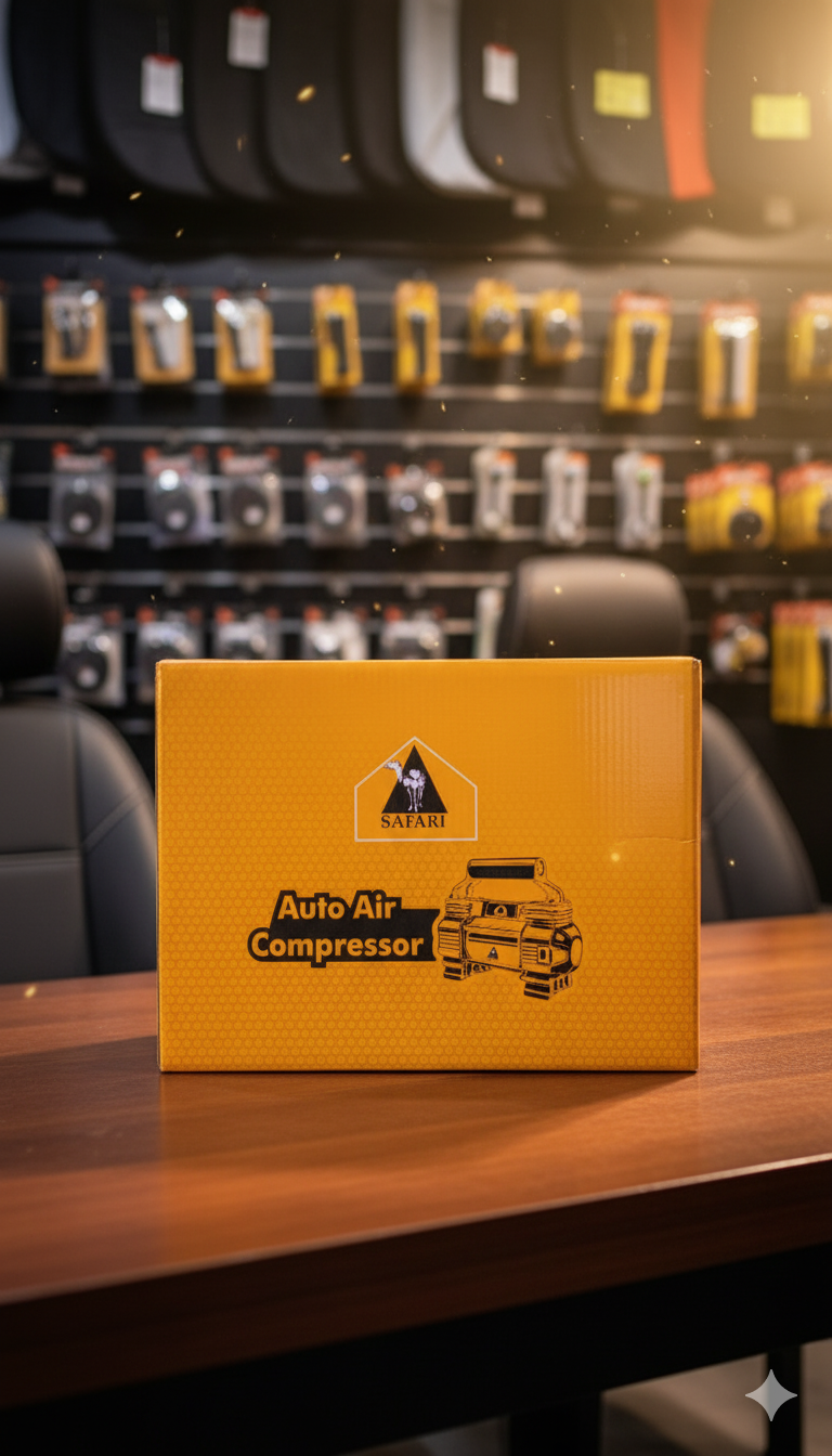 Safari 2-Cylinder Portable Auto Air Compressor - 150 PSI - Image 2