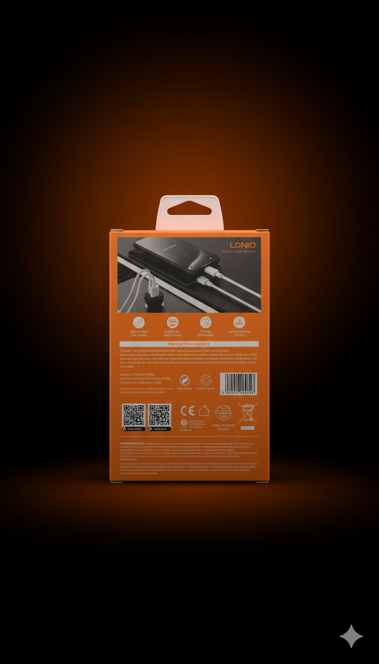 ⚡ LDNIO C103 60W Dual-Port Super Fast Car Charger - Image 6