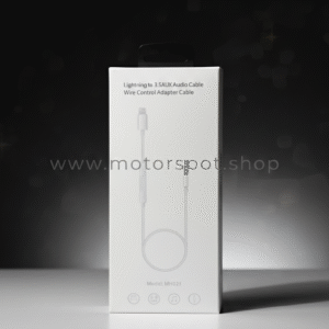 MH021 Lightning to 3.5mm AUX Audio Cable with In-Line Wire Control (1M) – White