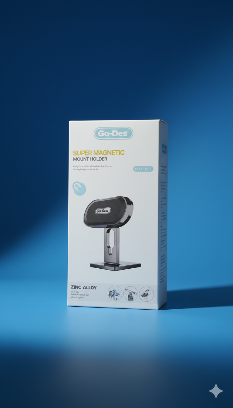 Go-Des GD-HD717 Zinc Alloy Super Magnetic Mount Holder