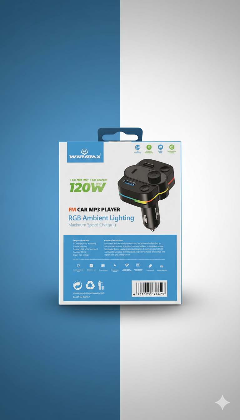 WINMAX WFM-462: FM Car MP3 Player, Charger, and Car Kit - Image 3