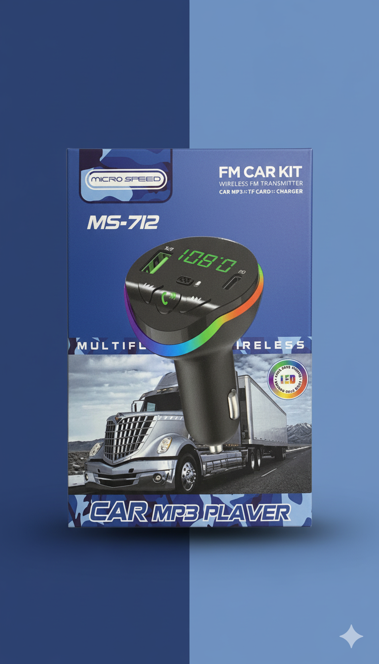 MICRO SPEED MS-712 Multifunctional Wireless FM Car Kit