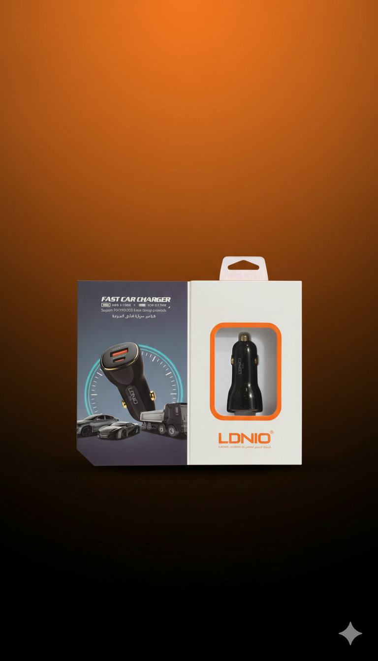 ⚡ LDNIO C103 60W Dual-Port Super Fast Car Charger - Image 3