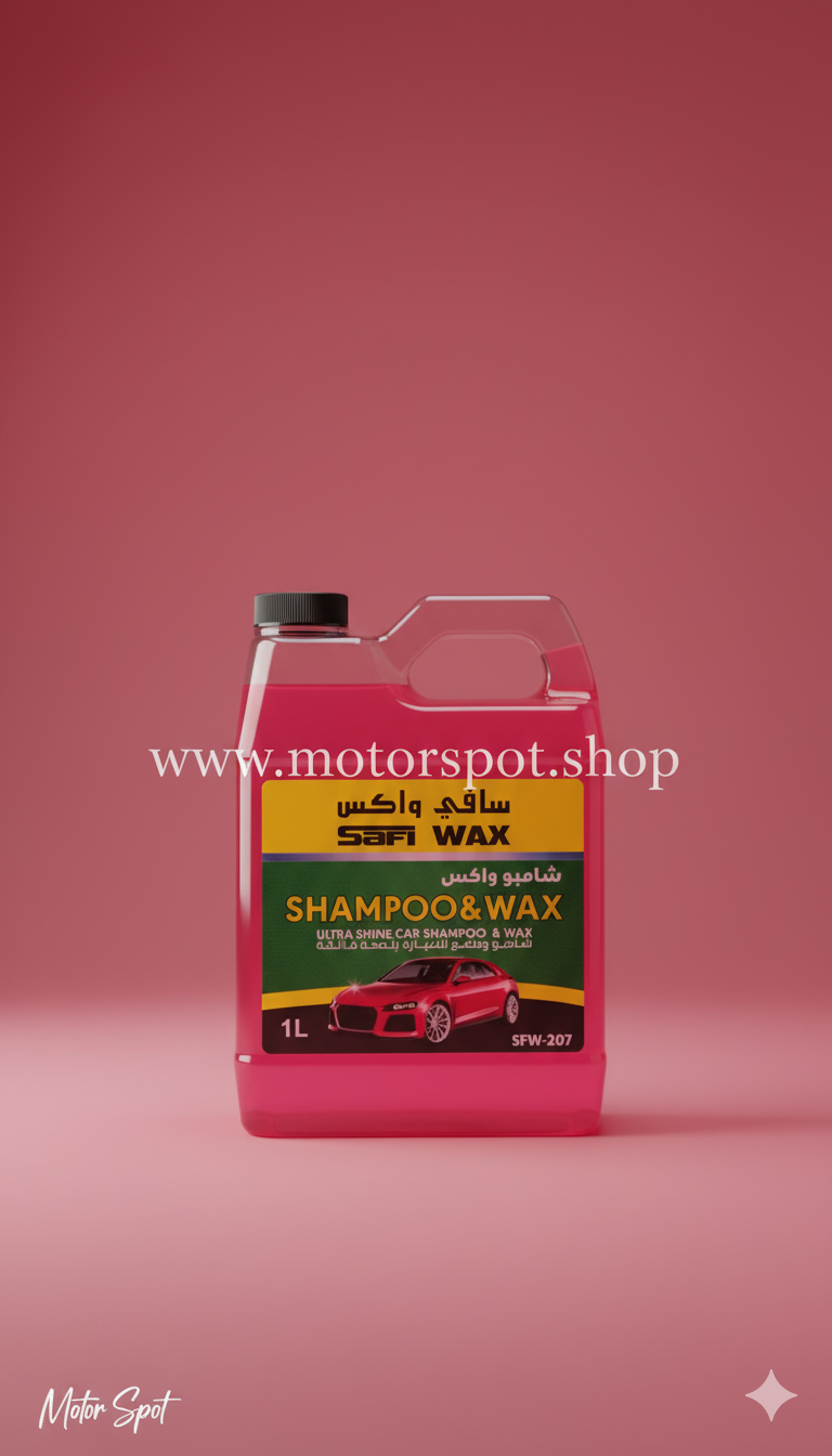 SAFI WAX Ultra Shine Car Shampoo & Wax (1 Liter) - SFW-207 ROSE