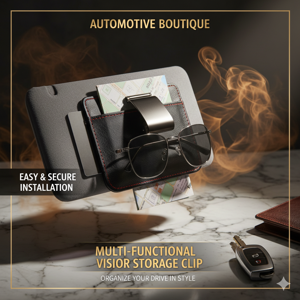 Automotive Boutique Multi-Functional Sun Visor Storage Clip - Image 4