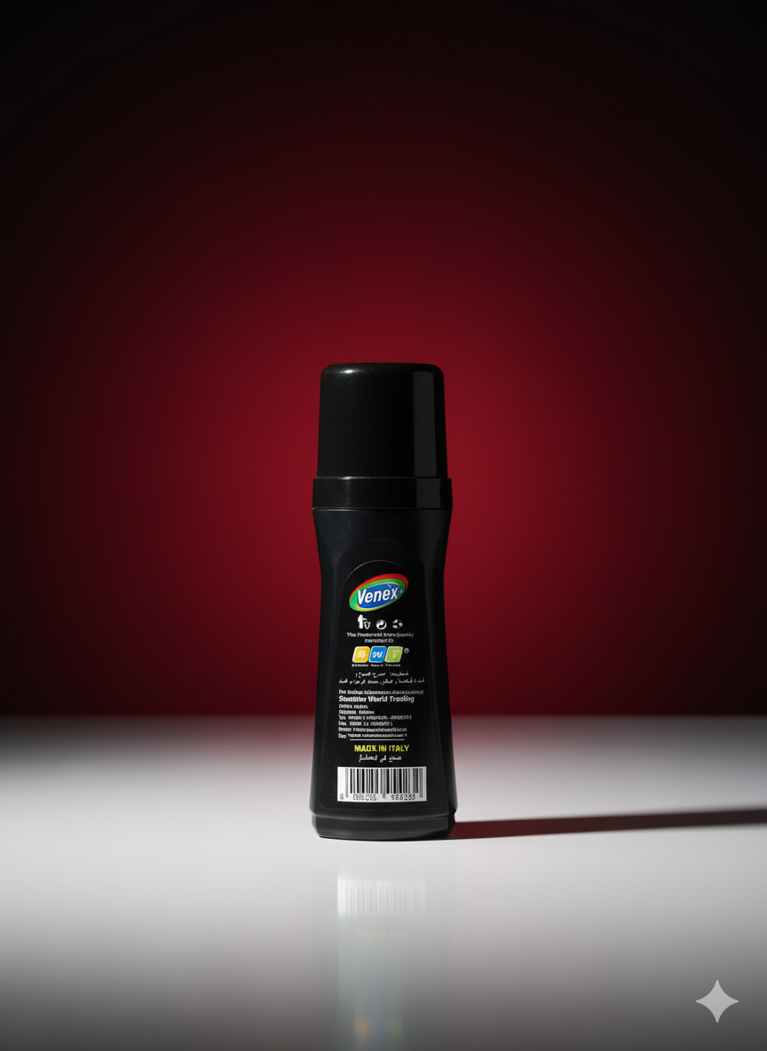 Venex Liquid Black Shoes & Tires Polish - 100 ml - Image 2