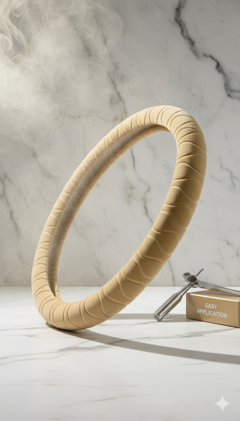 Ultra-Soft Cotton-Type Car Steering Wheel Cover - Image 2