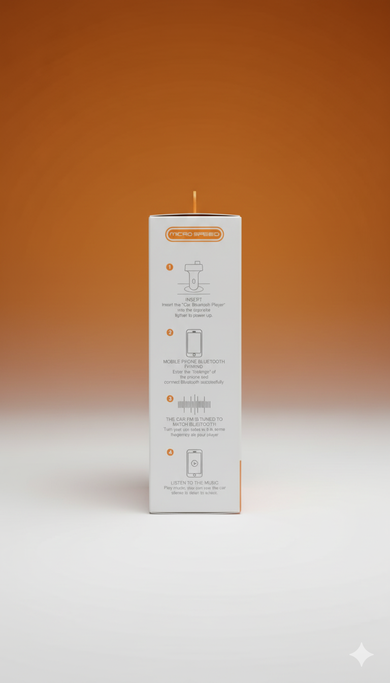 ⚡ MICRO SPEED MS-400 Multi-Function Smart Car Charger & FM Transmitter - Image 5