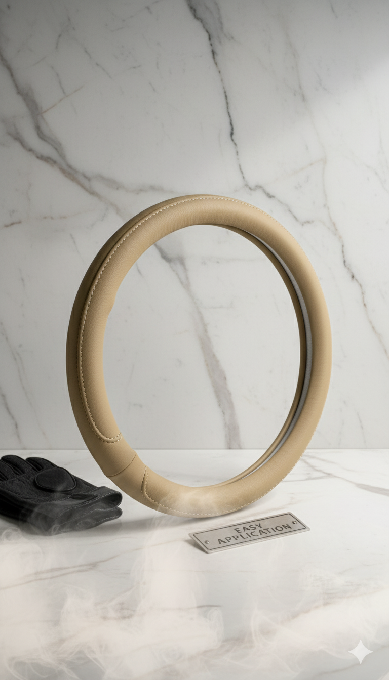 Premium PU Leather Car Steering Wheel Cover