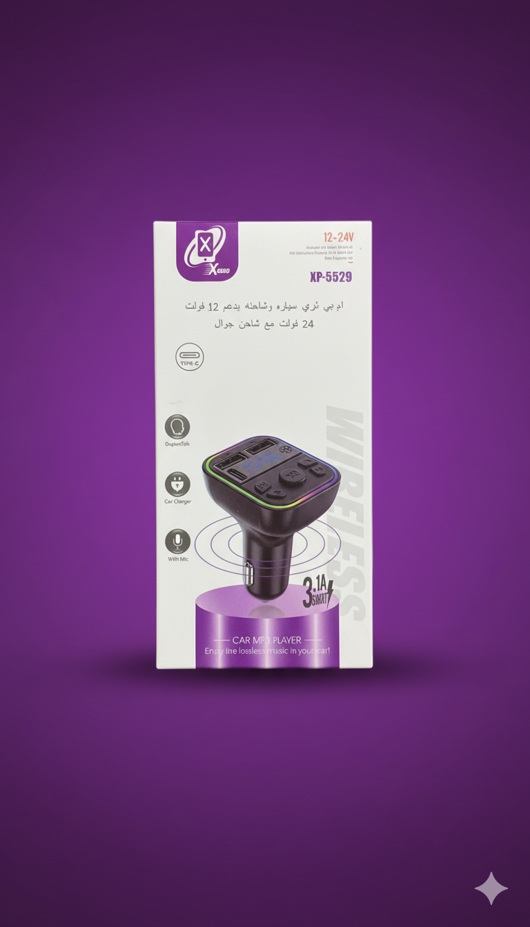 X-GOOD XP-5529 Multifunction Wireless Car MP3 Player & Charger