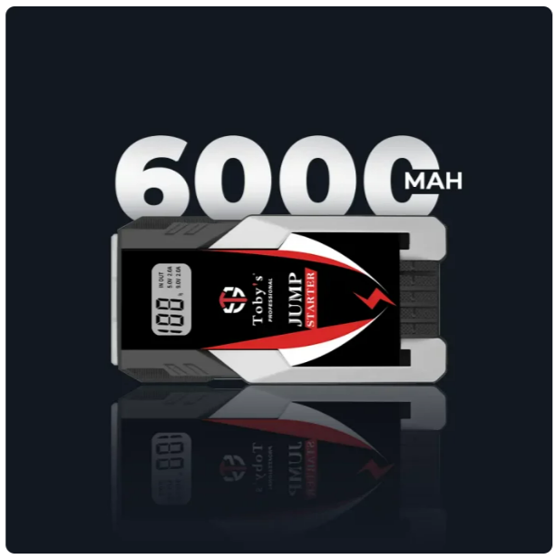 Toby’s X6 Jump Starter for Cars 6000mAh and 22.2WH Power Bank for Electronic Devices - Image 4