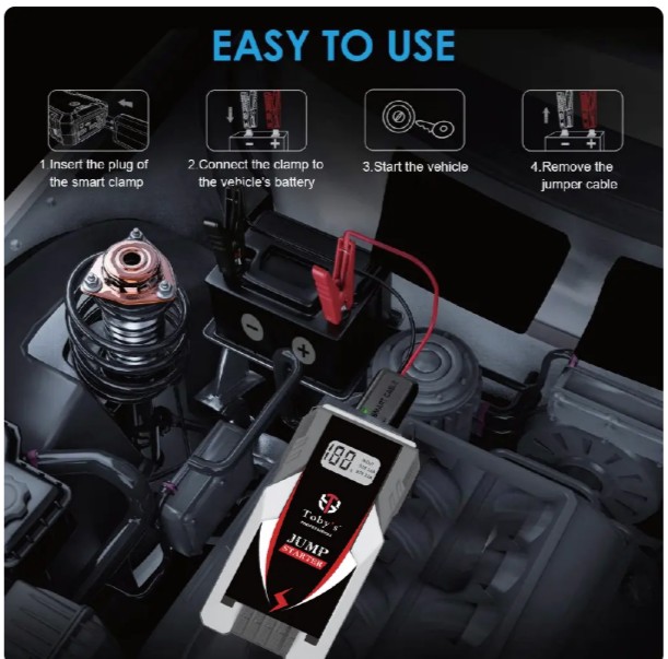 Toby’s X6 Jump Starter for Cars 6000mAh and 22.2WH Power Bank for Electronic Devices - Image 2