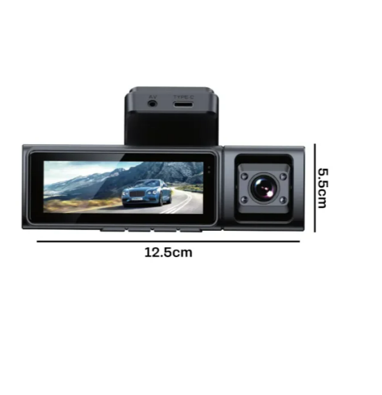 K1000 3CHs 4K Mini Dashcam Triple Camera - Image 2