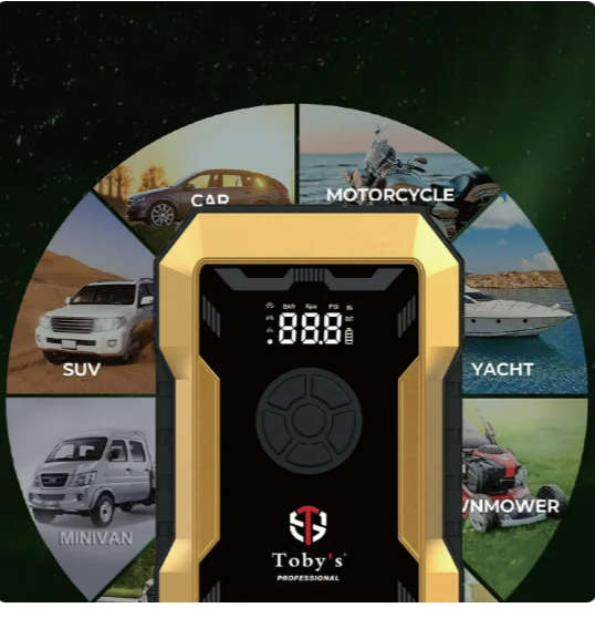 Toby’s X21 Jump Starter with Compressor for Cars 10000mAh and 37WH Best Power Bank for Electronic Devices - Image 7