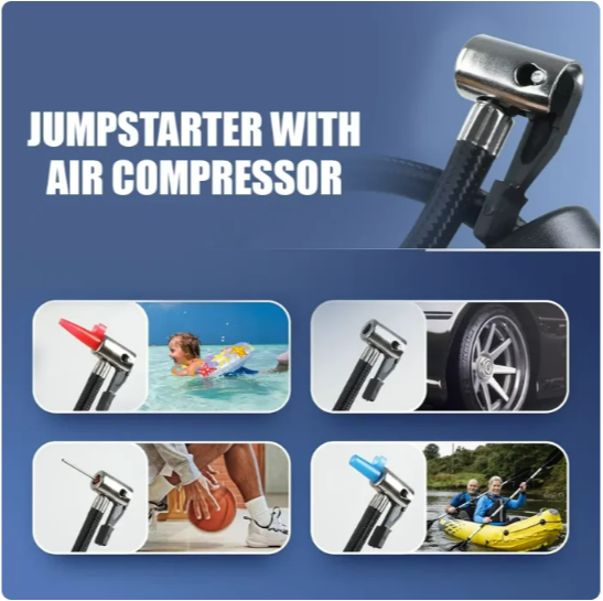 Toby’s X21 Jump Starter with Compressor for Cars 10000mAh and 37WH Best Power Bank for Electronic Devices - Image 4